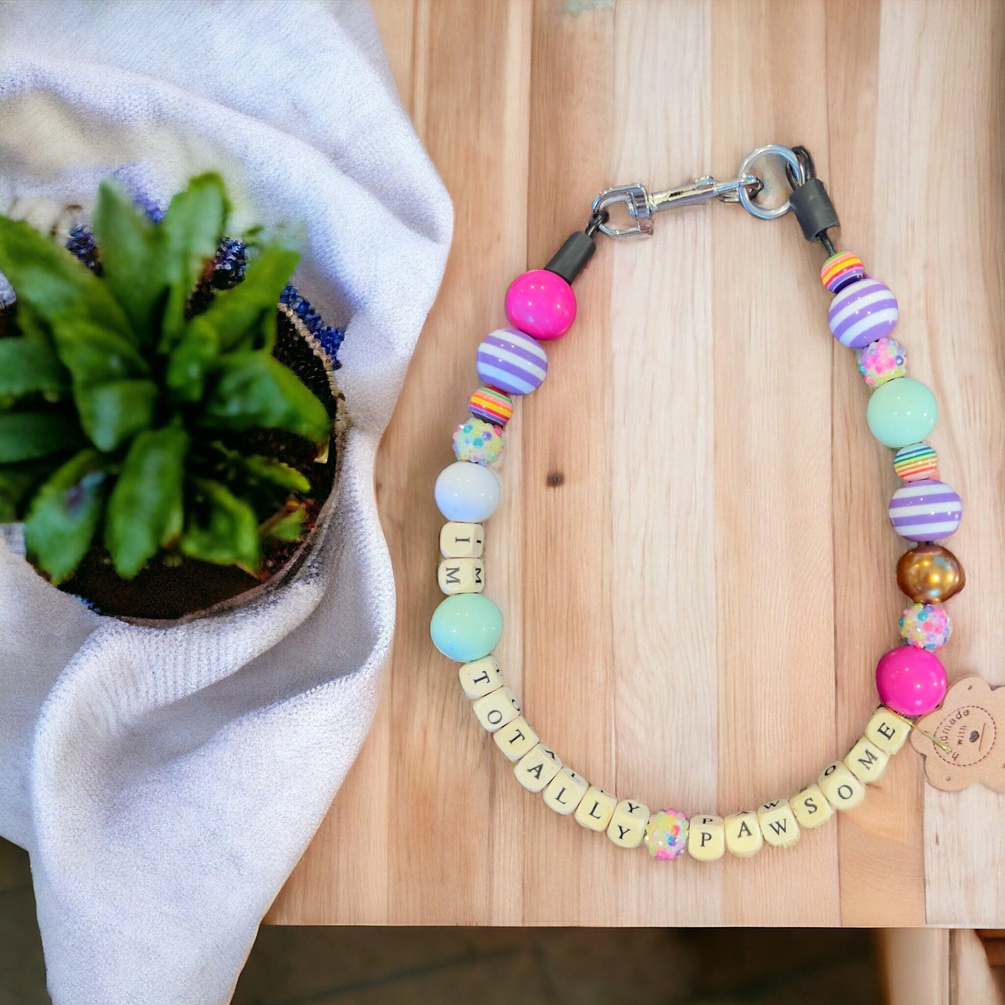 I'm Totally Pawsome Bubble Gum Necklace Petbeadz Boutique: Friendship Necklaces For Your Real Best Friend
